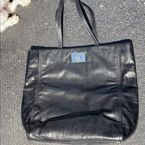 Kate Spade black leather tote